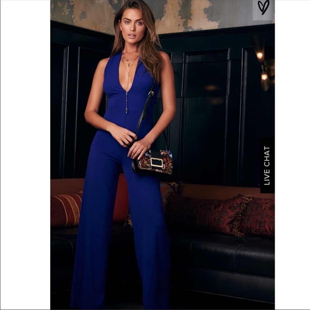 Lulus Thinking Out Loud Backless Jumpsuit